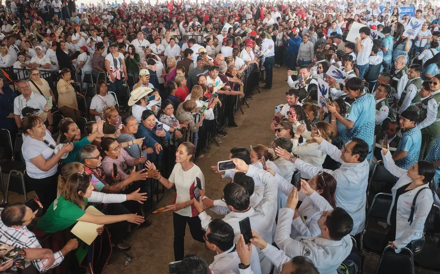 Salud y tren: Sheinbaum impulsa doble megaobra en Saltillo.