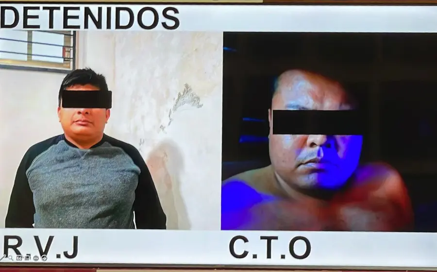Los detenidos.