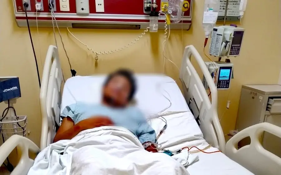 El militante José Armando González Santos, quien fue víctima de una agresión física el pasado 29 de junio de 2023.