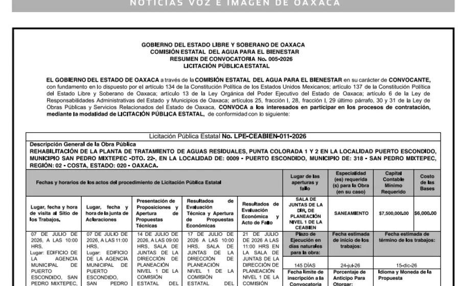 convocatoria