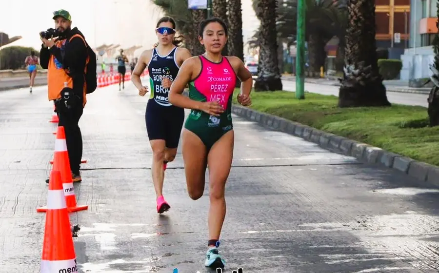 La atleta oaxaqueña Argelia Pérez Olivera, quien se posicionó en el décimo lugar durante el evento Panamericano celebrado en Chile.