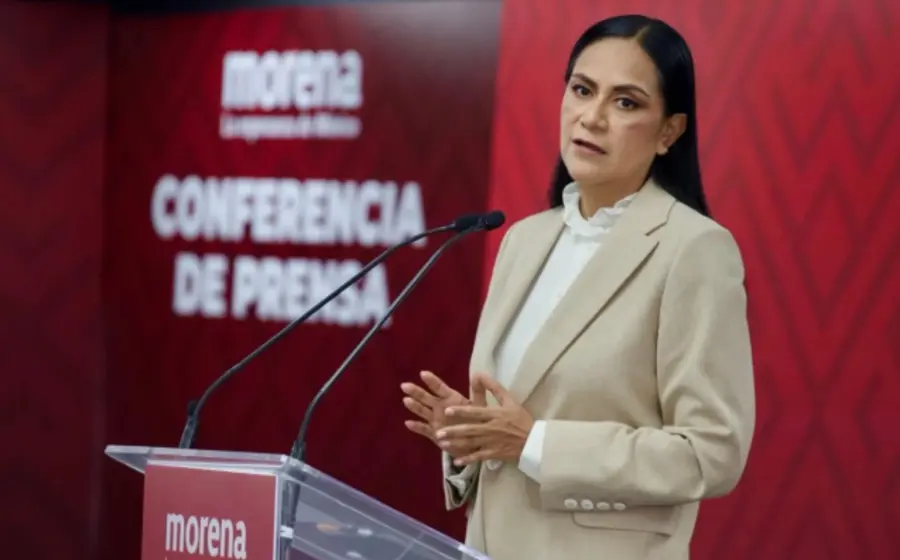 Ariadna Montiel, presidenta del Comité Ejecutivo Nacional de Morena, en una fotografía relacionada con la propuesta del partido para filtrar candidatos ligados al crimen.