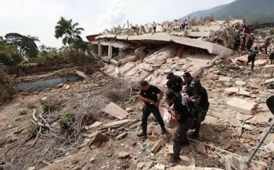 Imagen que muestra las consecuencias devastadoras de los sismos en Venezuela, donde la cifra de víctimas y fallecidos lamentablemente continúa en aumento.