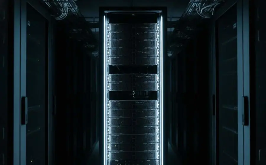 Ilustración científica que representa el proceso de hadronización, la formación de protones y neutrones, simulado por primera vez mediante una computadora cuántica.