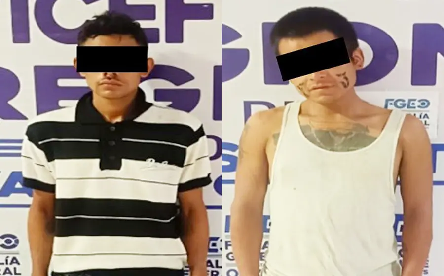 Fotografía de los sujetos detenidos quienes fueron vinculados a proceso por su presunta responsabilidad en el delito de robo.