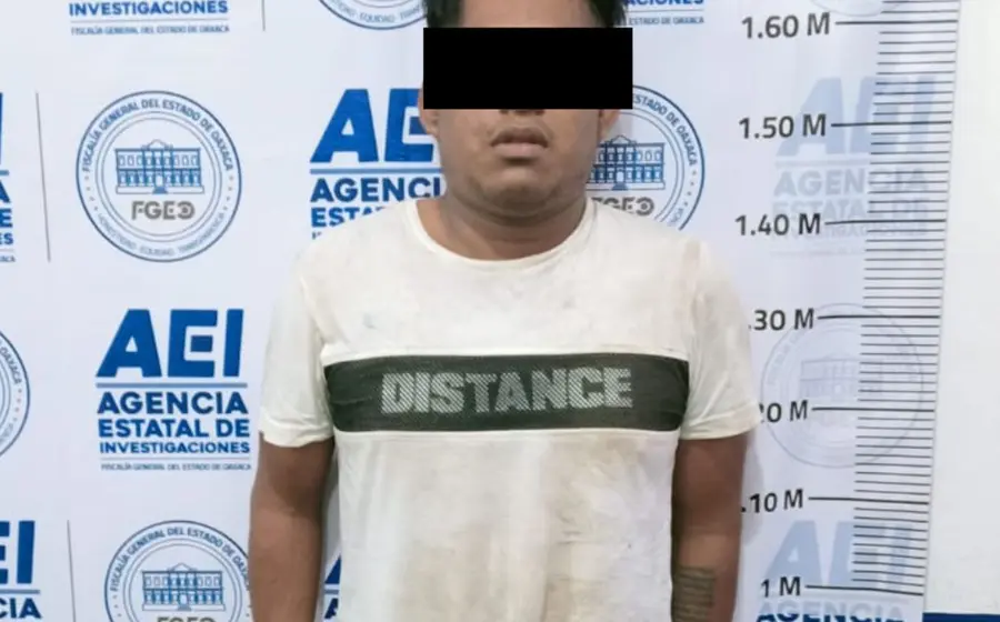 El hombre identificado con las iniciales E.C.C. fue detenido por las autoridades como presunto responsable del delito de feminicidio en Putla.