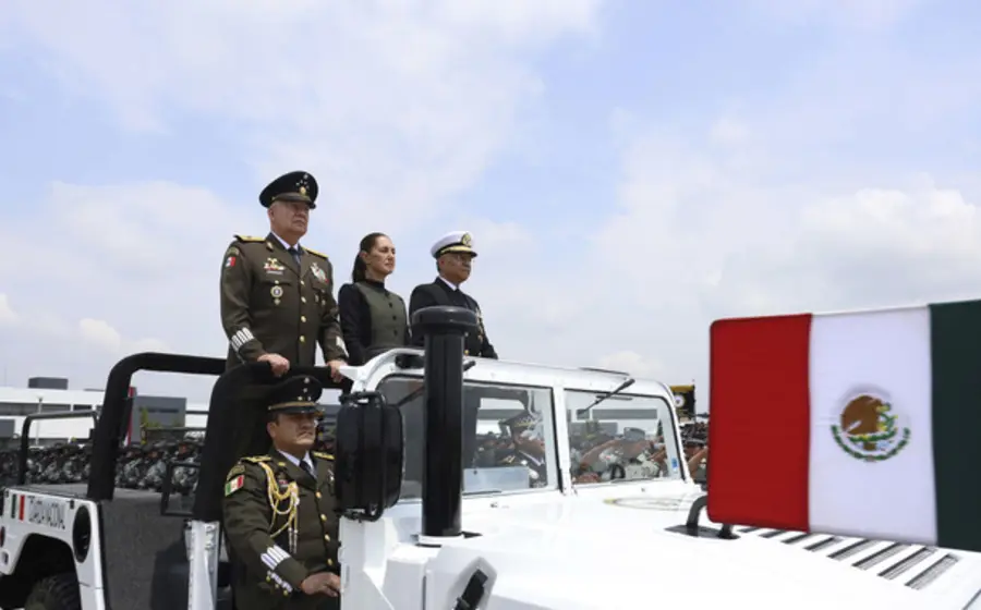 Elementos de la Guardia Nacional durante la celebración de su séptimo aniversario de operaciones, destacada como pieza clave contra homicidios.
