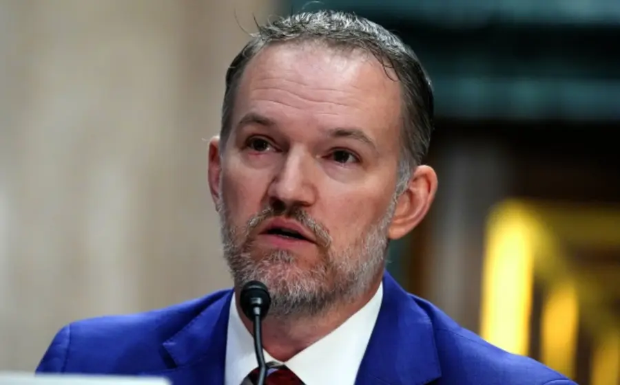 Jamieson Greer, representante comercial de Estados Unidos, fotografiado en el contexto de la revisión del T-MEC y acuerdos sobre seguridad y agua.