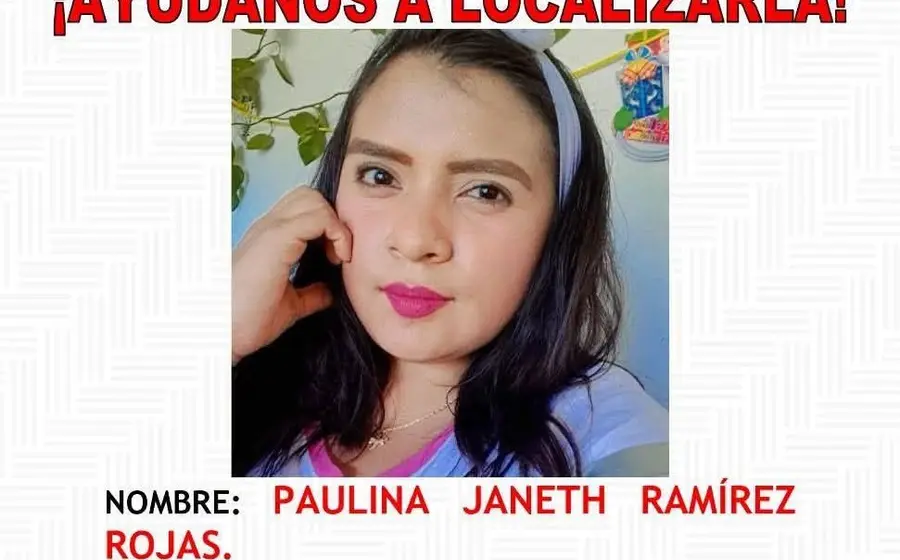 Fotografía de Paulina Janeth Ramírez Rojas, joven reportada como no localizada en Tehuantepec, vista por última vez en el barrio Santa María.
