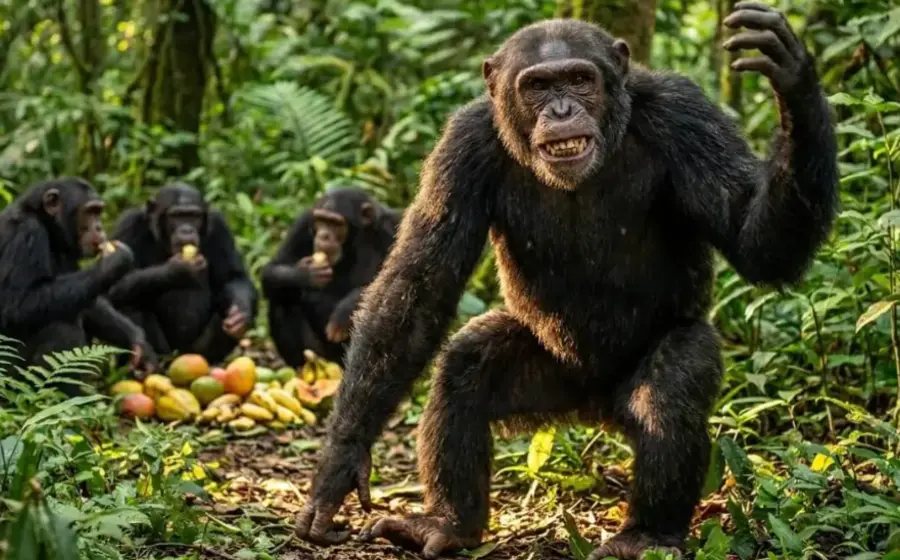 Los chimpancés reaccionaron al recibir menos por el mismo esfuerzo.