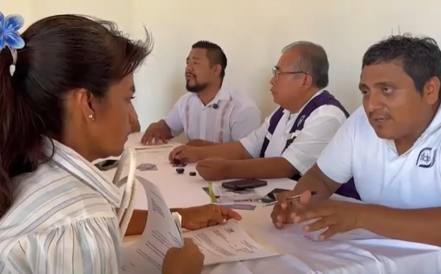 Se instaló un módulo de atención en la Casa de la Cultura de Juchitán.