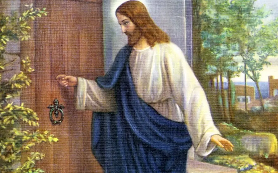Una reflexión visual sobre la fe, donde abrir las puertas a los enviados de Dios significa recibir a Jesús mismo en nuestro camino.