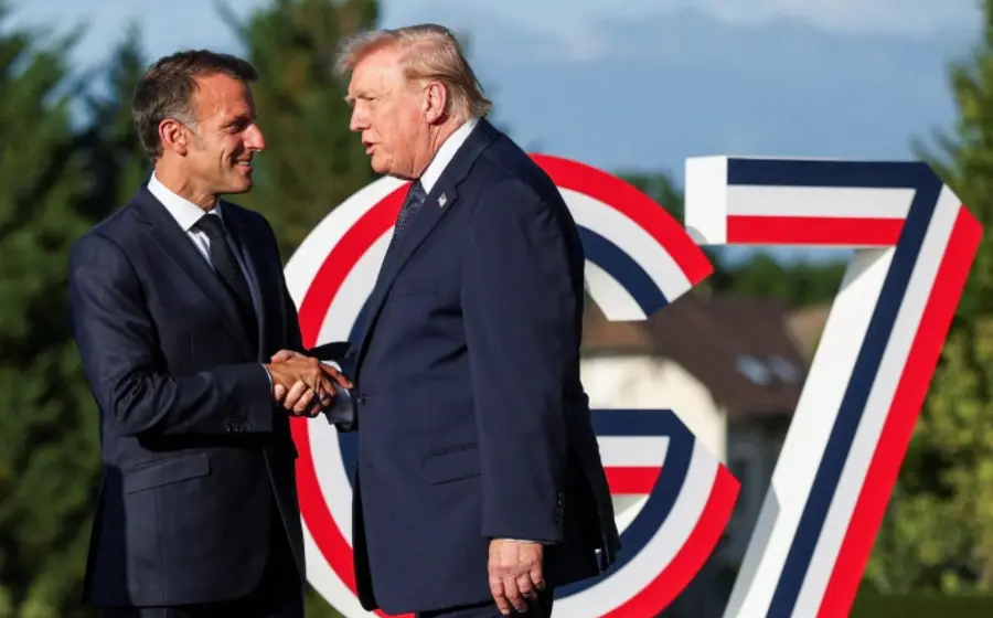 El magnate arribó a Évian-les-Bains para participar en la cumbre del G7.