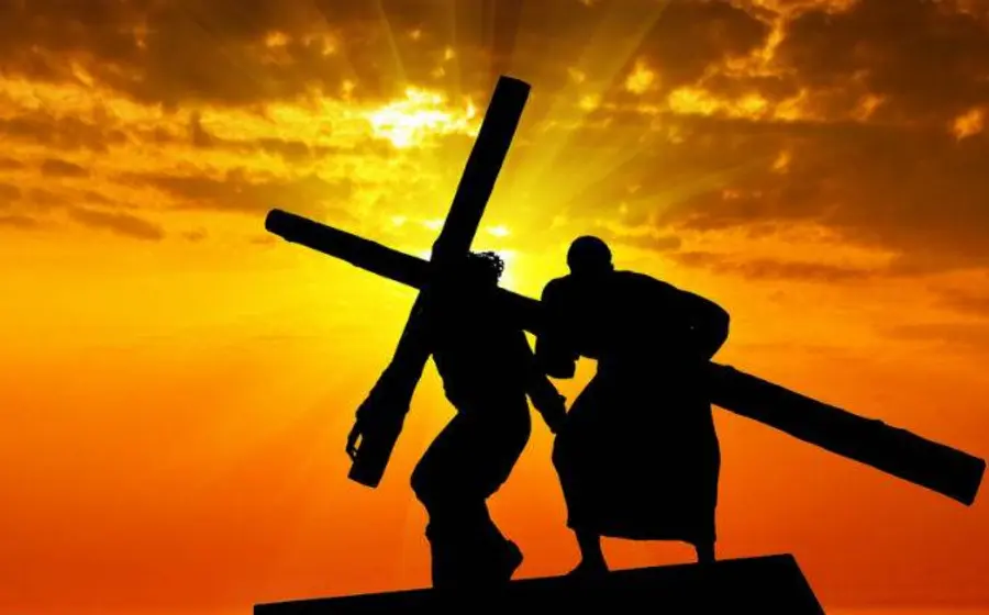 Imagen que ilustra la reflexión del evangelio dominical, representando el llamado de Jesús a tomar la propia cruz para poder seguirlo.