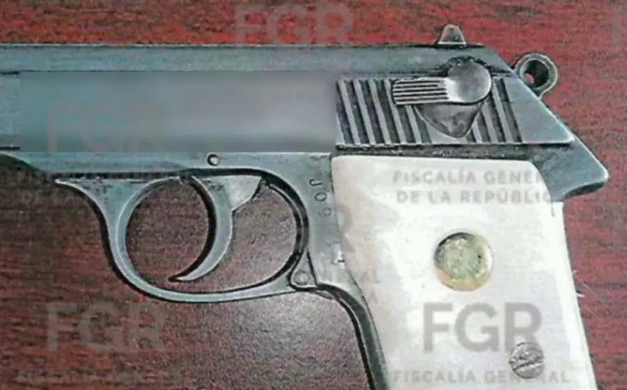 El arma asegurada por policías de Ejutla de Crespo.