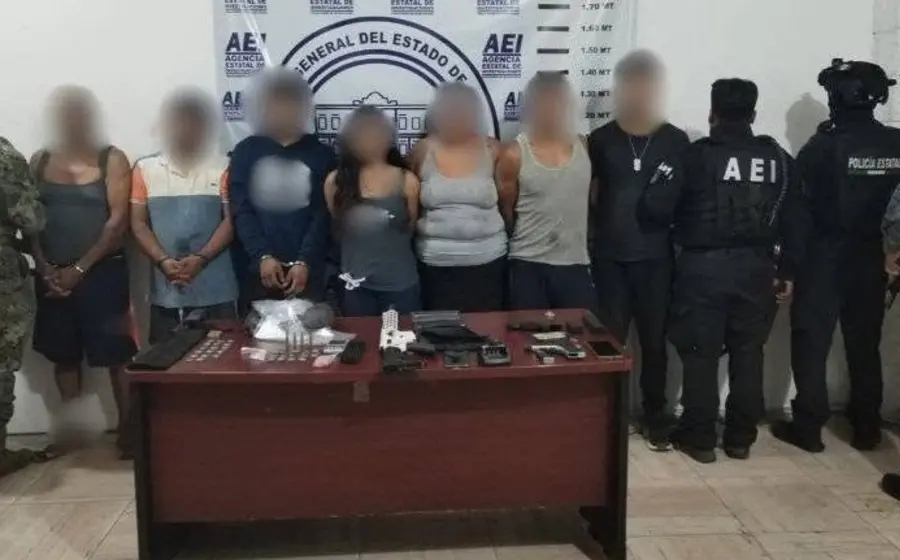Las siete personas detenidas quedaron a disposición de la autoridad ministerial.