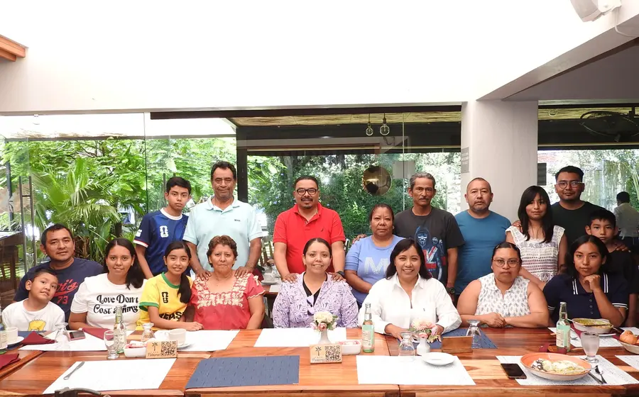 La familia Ramírez Santiago dio la bienvenida a sus familiares provenientes de Tuxtla Gutiérrez, Chiapas y del Estado de México.