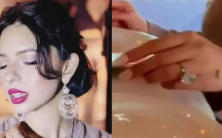 La cantante Ángela Aguilar muestra su espectacular anillo de diamantes, un accesorio que se ha convertido en tema de conversación entre sus seguidores.