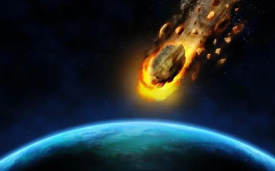Ilustración del asteroide 1997 NC1, que pasará cerca de la Tierra a una velocidad de 8.9 kilómetros por segundo sin riesgo de impacto.