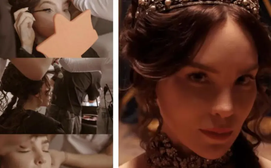 La cantante Belinda caracterizada como la emperatriz Carlota de Habsburgo en una imagen promocional de la nueva serie de la plataforma HBO.