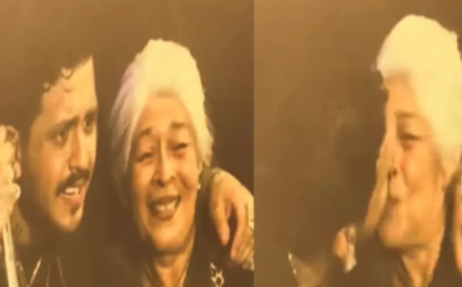 La escena de un beso inesperado que se roba el show en el escenario durante un concierto del cantante Christian Nodal frente a miles de fans.