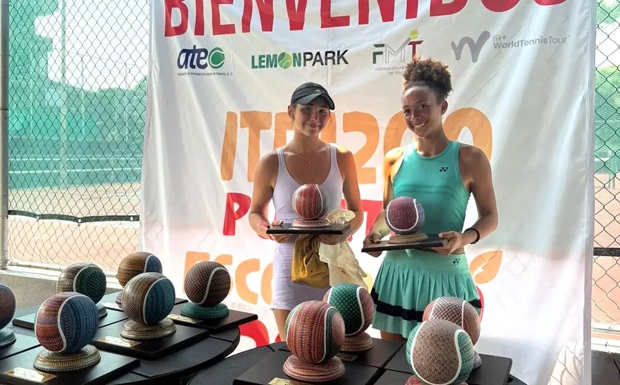 Campeona y finalista de singles. Ambas, representantes de Estados Unidos.