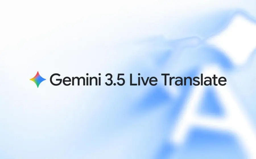 Ilustración de la nueva inteligencia artificial Gemini 3.5, que traduce conversaciones en tiempo real en teléfonos, videollamadas y aplicaciones empresariales.