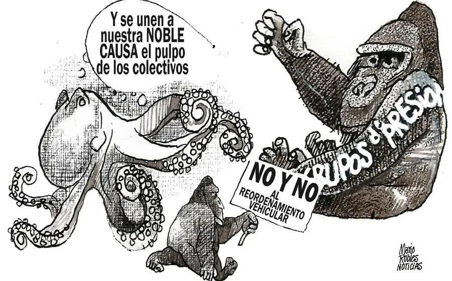 Un retrato de Mario Robles, quien opina sobre el verdadero costo económico y social de las protestas para un reportaje.
