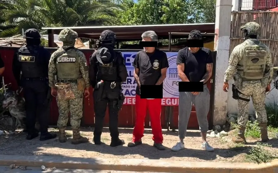 Un padre y su hijo son detenidos por presuntos delitos contra la salud durante un operativo en Estanzuela, Etla.