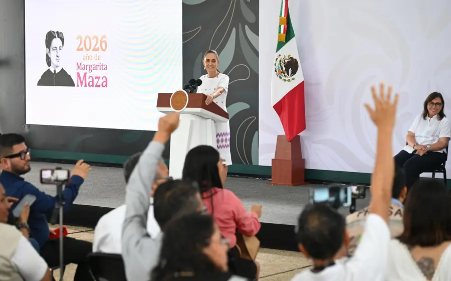 Claudia Sheinbaum anuncia una inversión histórica de 190 mil millones de pesos para obras de agua y saneamiento en el estado de Veracruz.