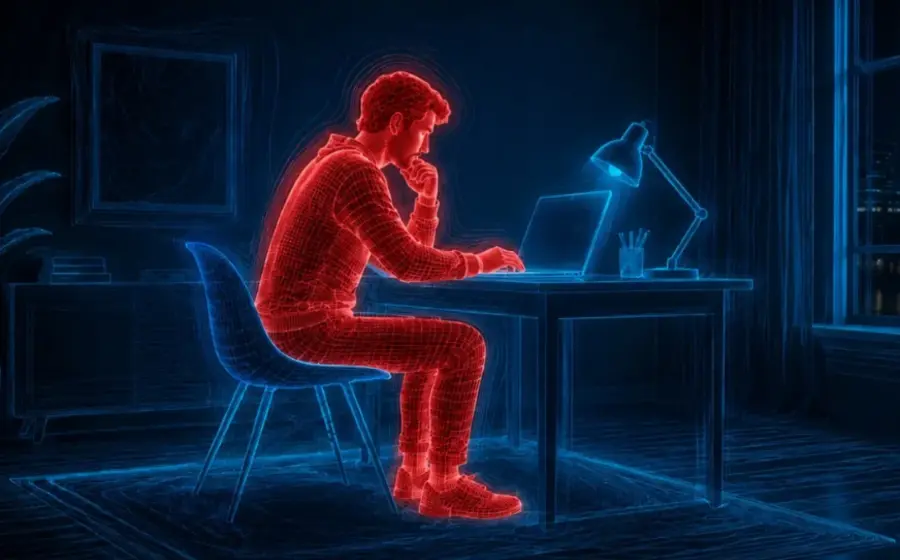 Ilustración conceptual del nuevo sistema desarrollado por expertos que utiliza señales de wifi para reconocer personas con una precisión de casi 99.5%.