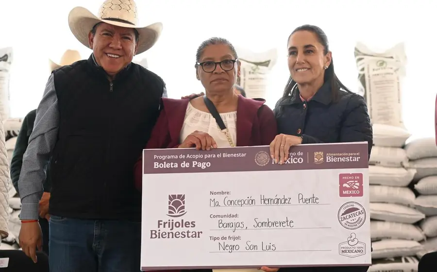 Frijol al 100%: Sheinbaum anuncia ampliación del programa de Acopio para el Bienestar.