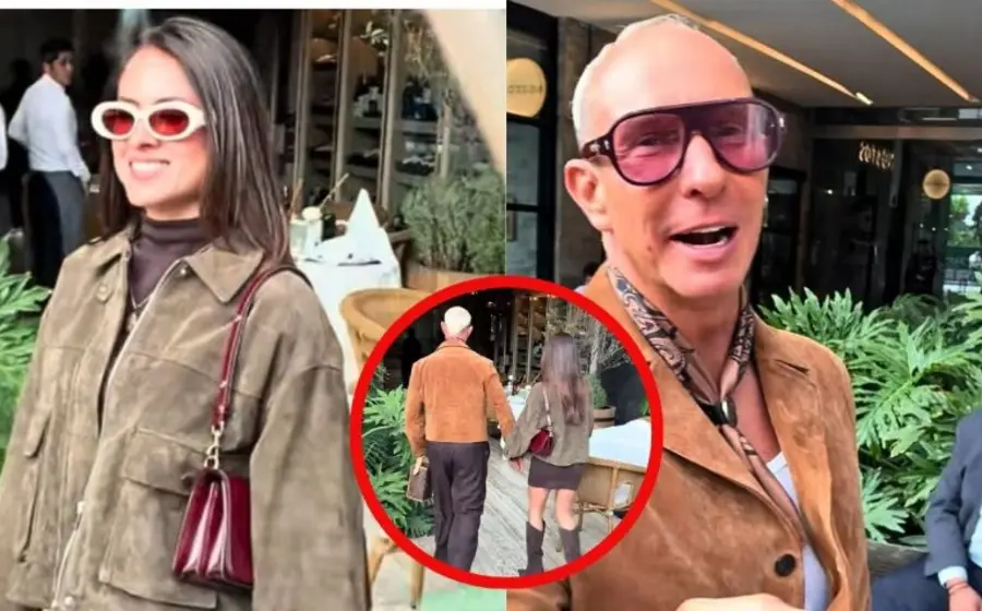 El cantante Erick Rubín es captado junto a su nueva novia durante un paseo en una plaza comercial de la Ciudad de México.