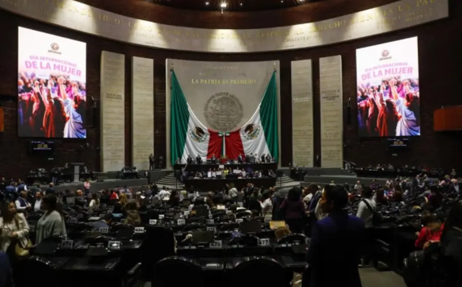 Imagen del Congreso donde se discute la Reforma Electoral, que contempla recortar el financiamiento a partidos y modificar la elección de plurinominales.
