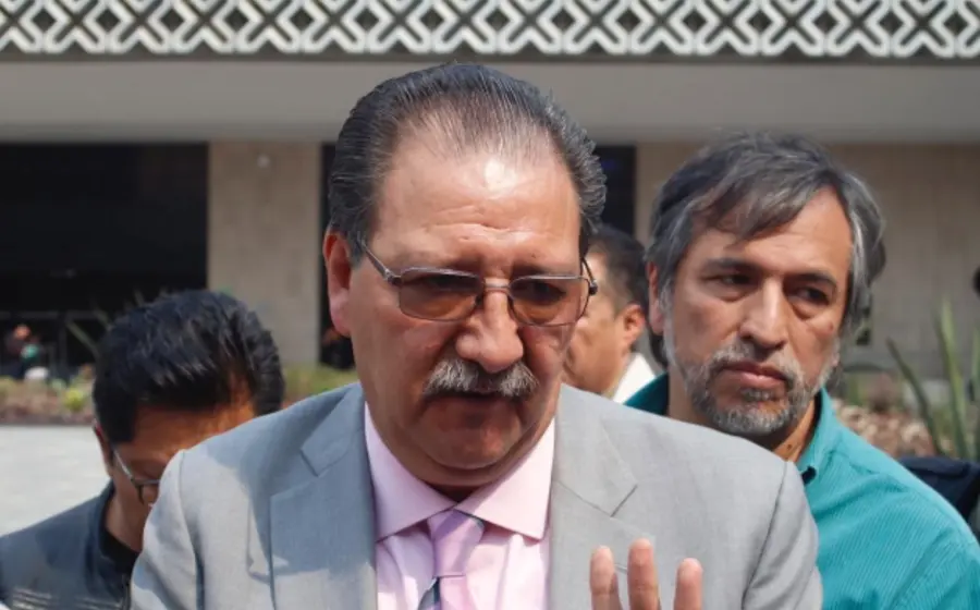 El diputado Reginaldo Sandoval Flores, coordinador del grupo parlamentario del PT, en el contexto de la postura del partido contra la Reforma Electoral.