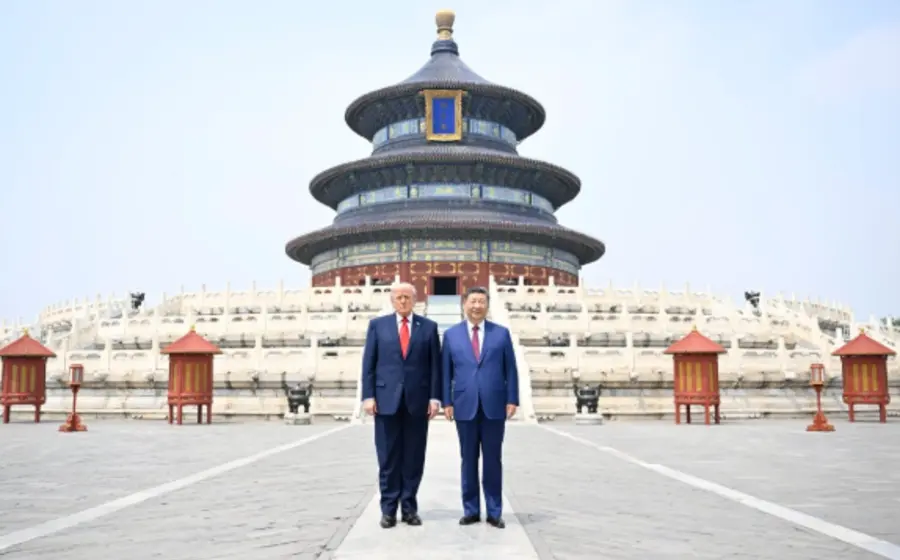 Donald Trump, presidente de EU y su homólogo chino, Xi Jinping.