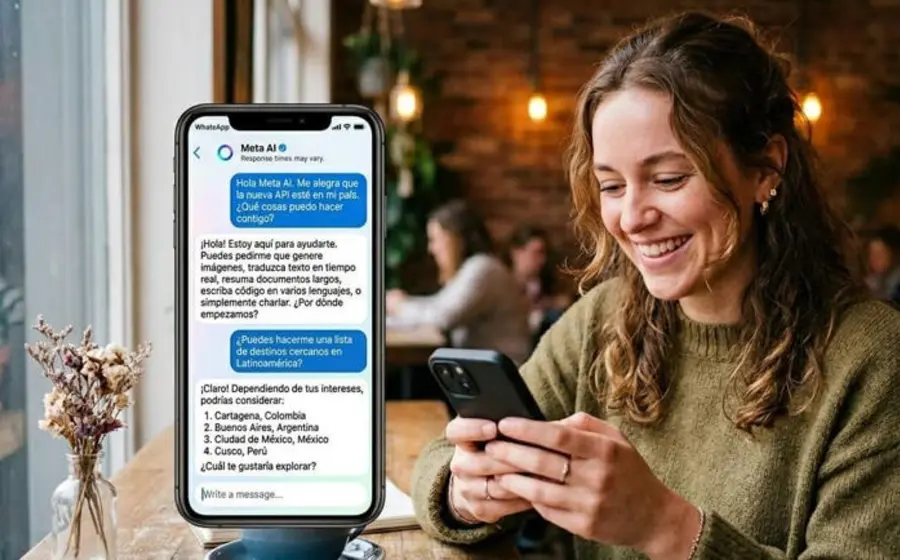 Las conversaciones no se guardan y se eliminan al cerrar el chat.