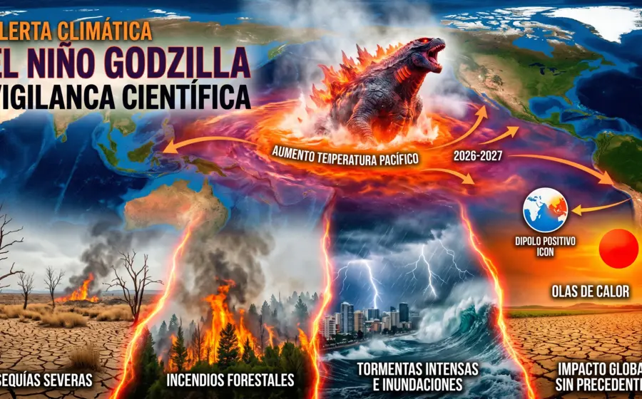 Alertan por “El Niño Godzilla”: podría desatar clima extremo mundial.