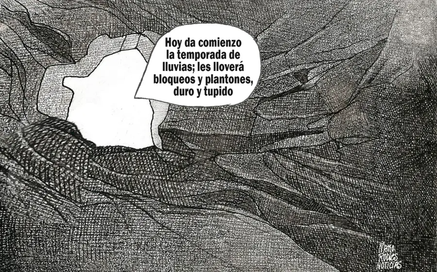 Cartón de Mario Robles.