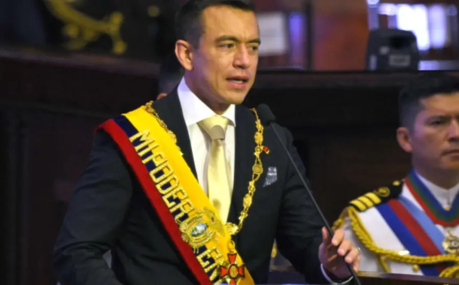 Daniel Noboa, presidente de Ecuador.