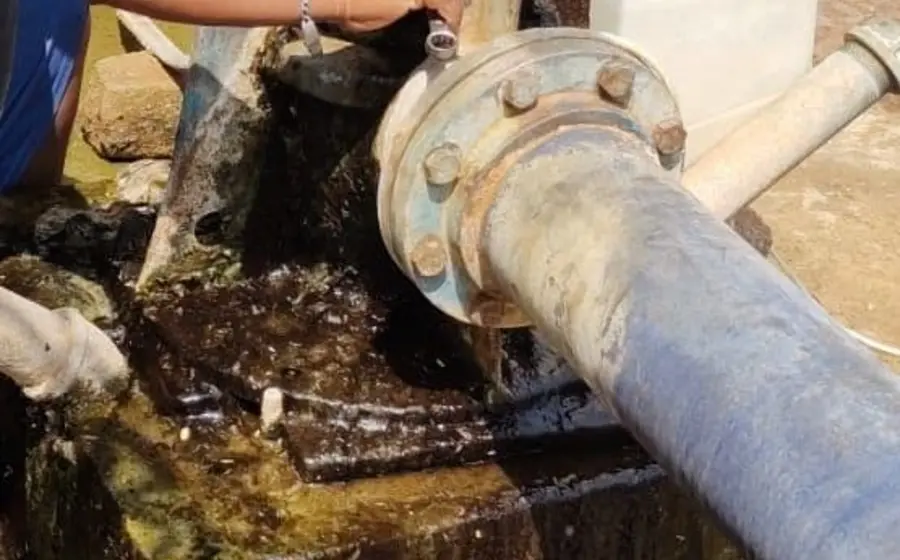Bomba recién instalada falla y deja sin servicio a varias colonias.