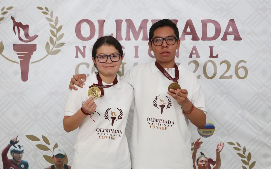 Lupita Montaño e Ilán Said González, ya afianzaron medallas en Olimpiada Nacional 2026.