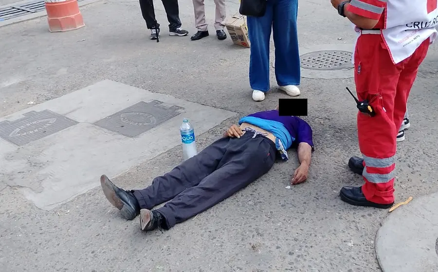 El deceso del hombre ocurrió en la Avenida Central y Avenida Mercaderes, del Mercado de Abasto.