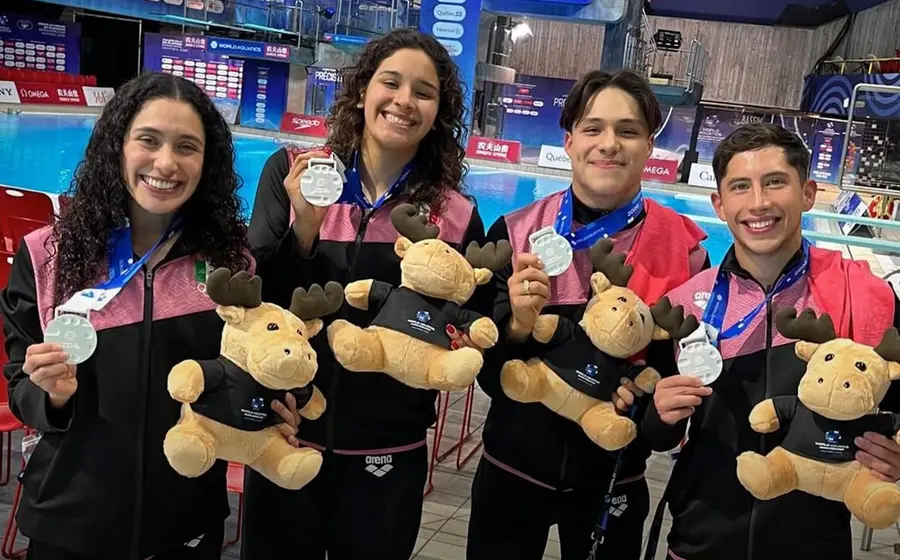 México conquistó la medalla de plata en la prueba de clavados mixtos.