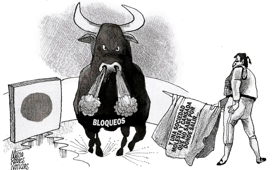 Cartón de Mario Robles.
