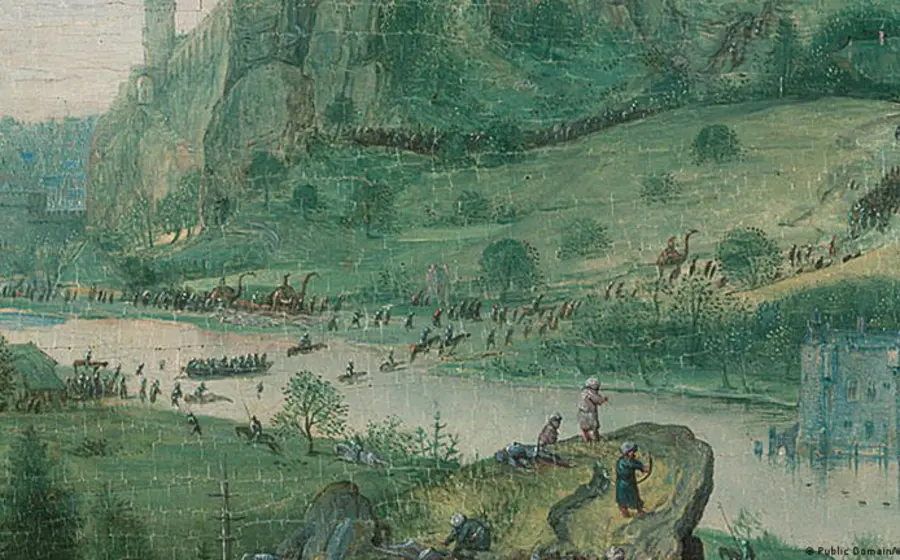 La obra renacentista pintada por Pieter Brueghel el Viejo en 1562, que ha desatado un mito popular sobre la posible aparición de dinosaurios.