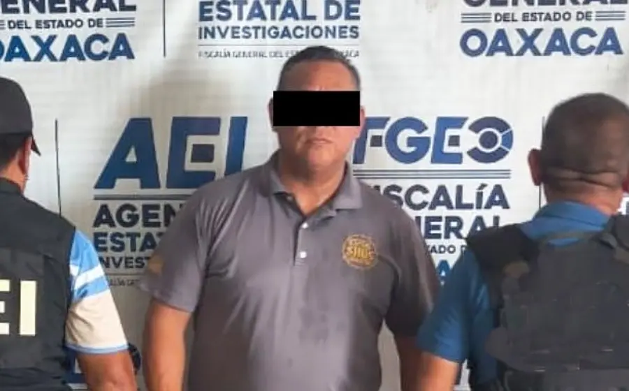 Fotografía del sujeto detenido, señalado como el presunto responsable del doble homicidio de un padre y su hijo.
