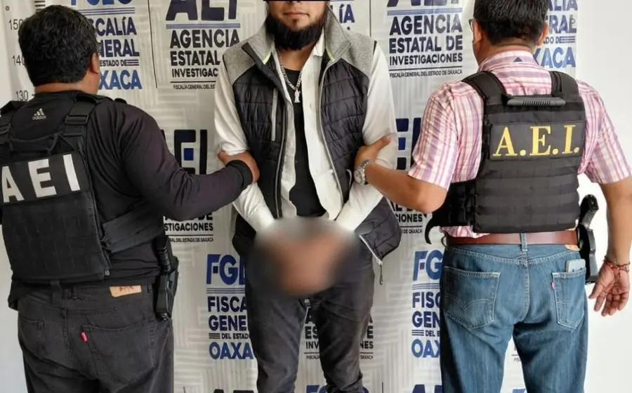 Bernabé, exescolta del edil de San Mateo Piñas, durante su vinculación a proceso por el asesinato de un compañero de trabajo en Pochutla.