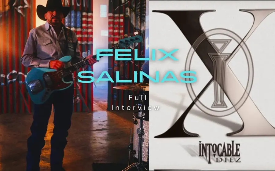 Félix Salinas, bajista del grupo Intocable, agradece al público y a sus compañeros tras anunciar su salida de la popular agrupación de música norteña.