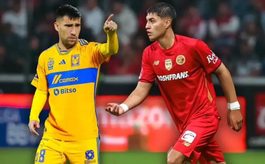 Jugadores de Tigres y Toluca disputan el balón durante la intensa final de la Copa de Campeones de la Concacaf.